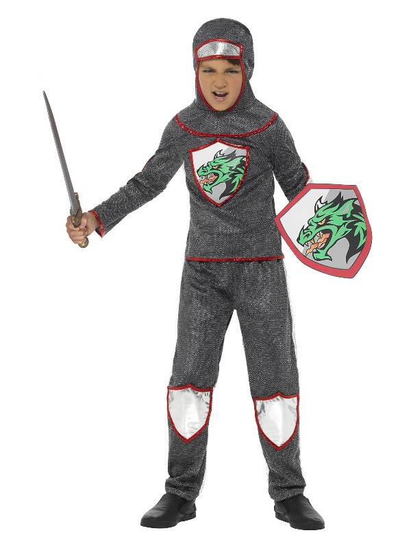 Deluxe Knight Costume, Silver