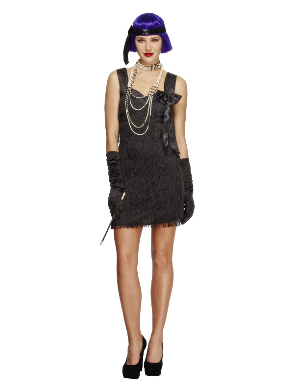 Fever Flapper Foxy Costume, Black