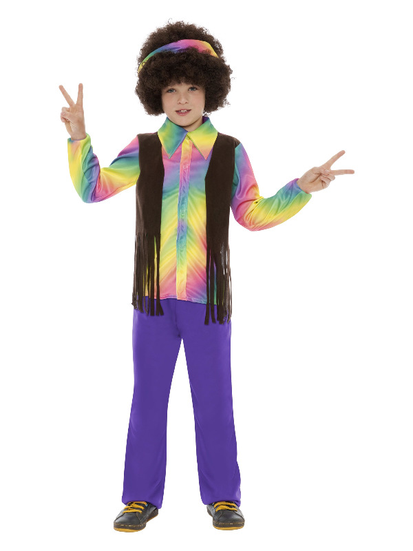 Hippie Aroma Child Costume, Multi-Coloured