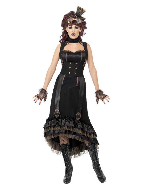 Steam Punk Vamp Costume, Black