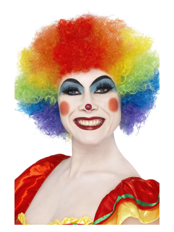 Crazy Clown Wig, Rainbow, 120g