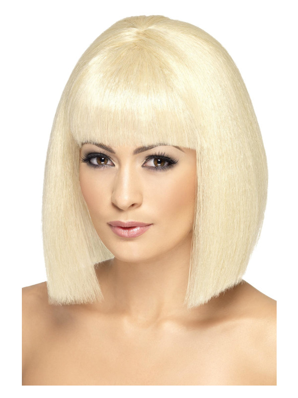 Coquette Wig, Blonde, Short with Fringe