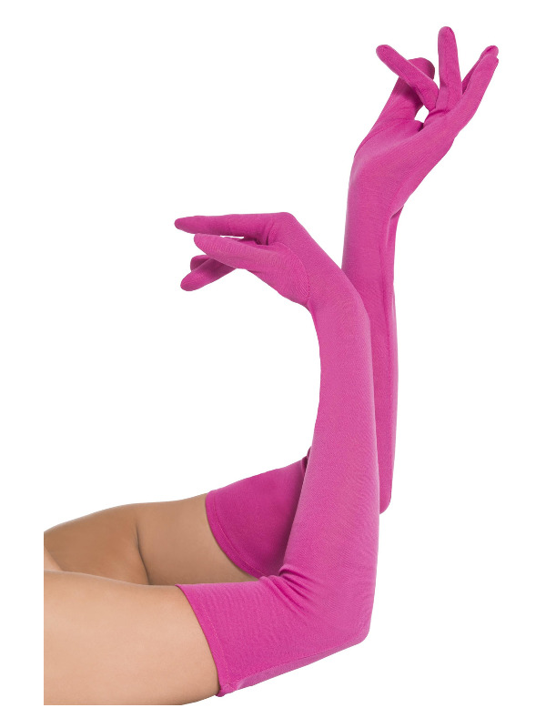 Gloves, Pink, Long