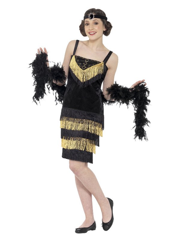 Flapper Girl Costume, Black