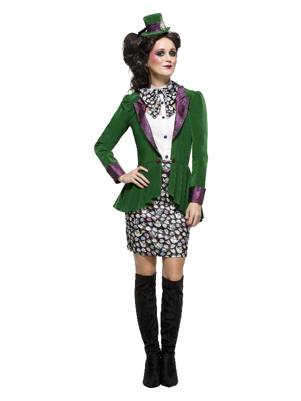 Fever Eccentric Hatter Costume, Green