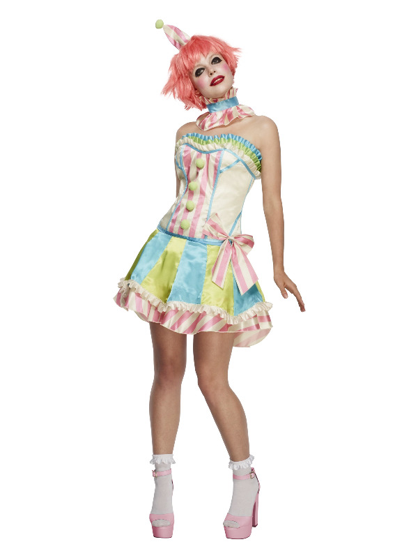 Fever Deluxe Vintage Clown Costume, White