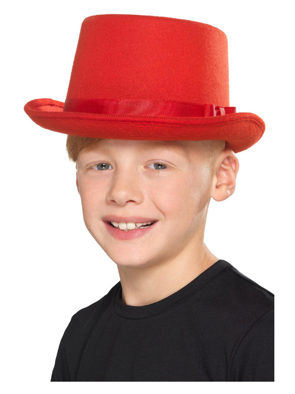 Kids Top Hat, Red