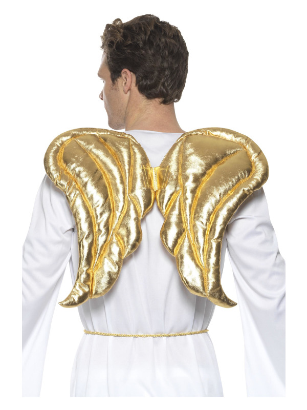 Deluxe Angel Wings, Gold, with Padding, 50x40cm/20x16in