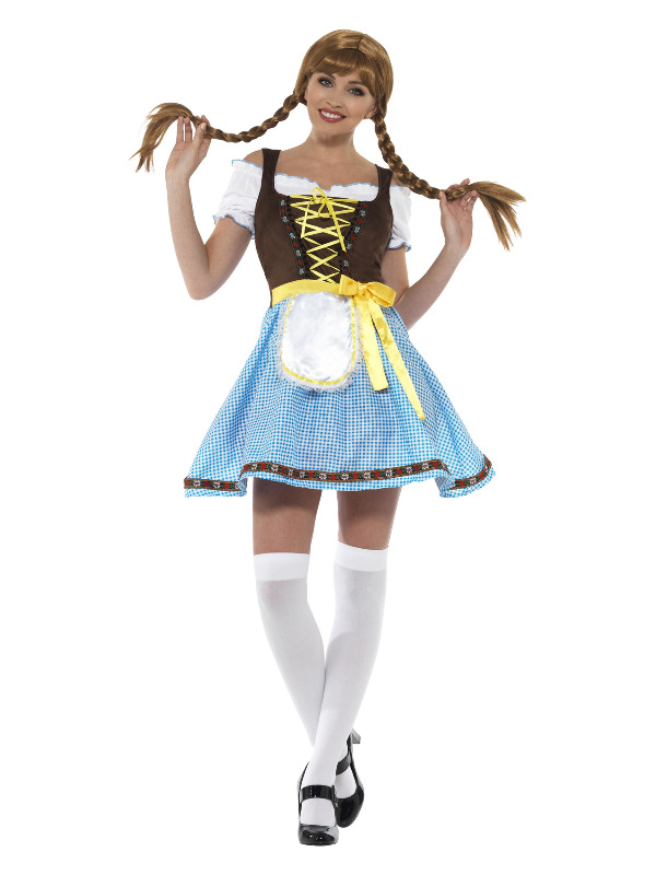 Olga Bavarian Costume, Blue & White