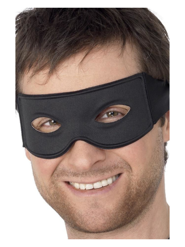 Bandit Eyemask and Tie Scarf, Black