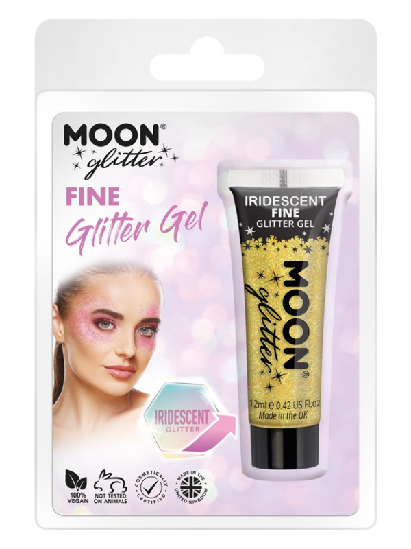 Moon Glitter Iridescent Glitter Gel, Yellow