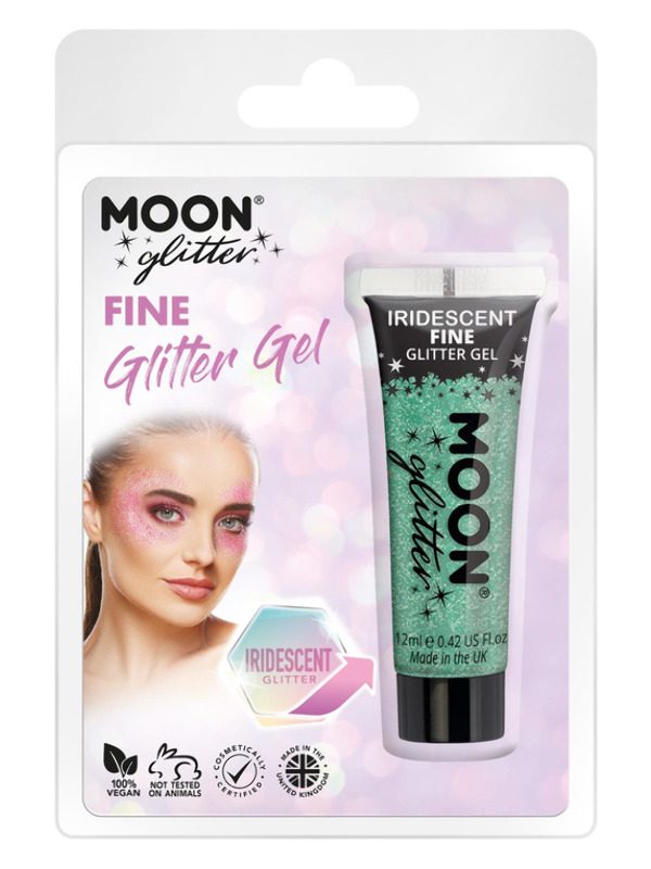 Moon Glitter Iridescent Glitter Gel, Green