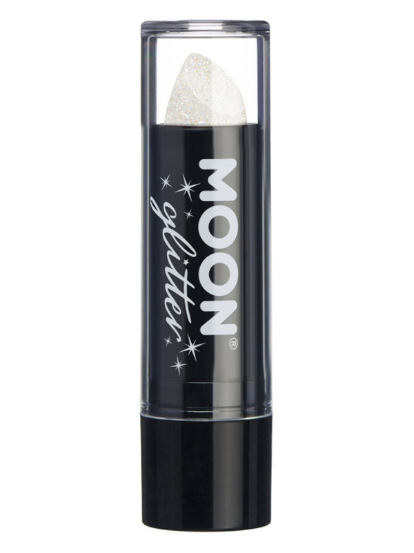 Moon Glitter Iridescent Glitter Lipstick, White