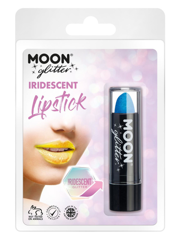 Moon Glitter Iridescent Glitter Lipstick, Blue