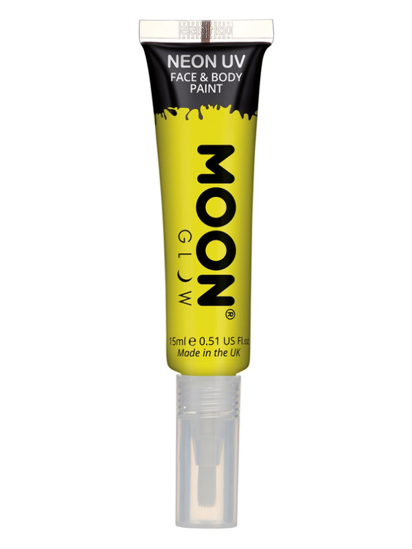 Moon Glow Intense Neon UV Face Paint, Yellow