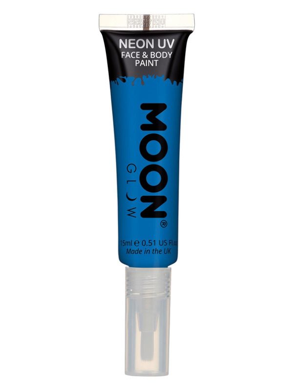 Moon Glow Intense Neon UV Face Paint, Blue