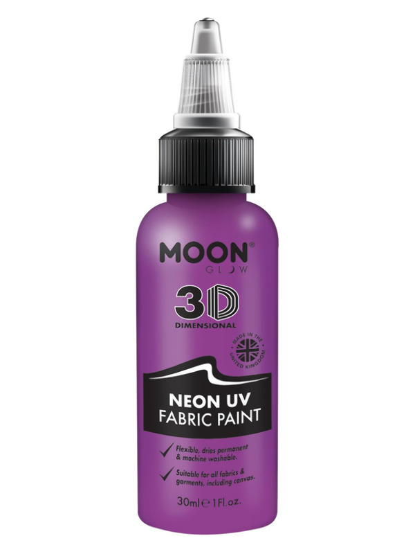 Moon Glow - Neon UV Intense Fabric Paint, Purple