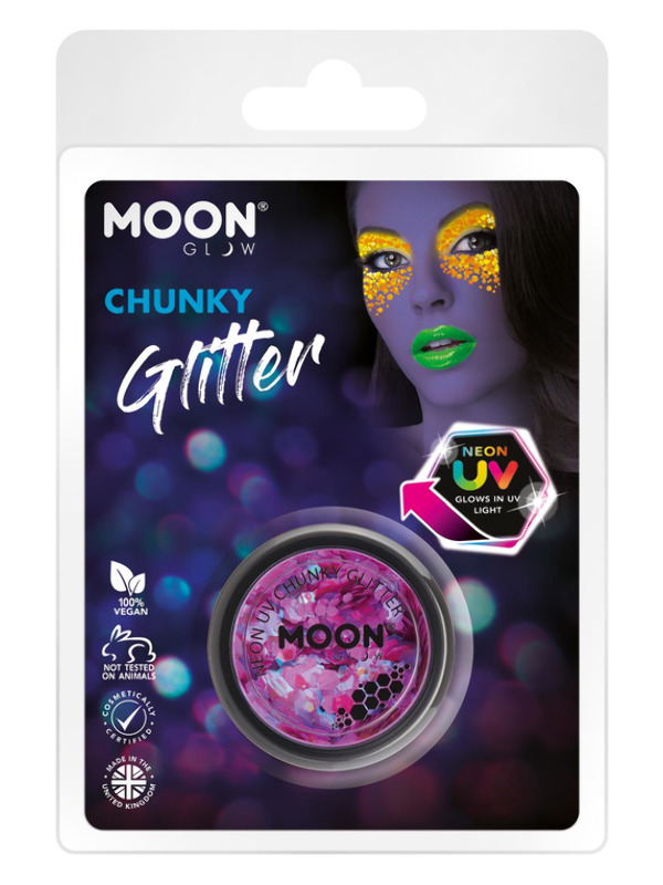 Moon Glow - Neon UV Chunky Glitter, Purple