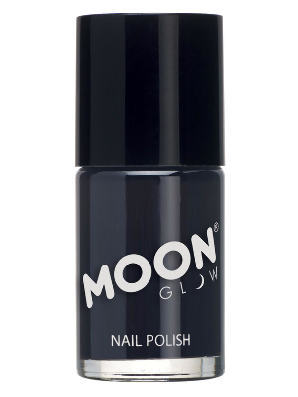 Moon Glow Pastel Neon UV Nail Polish, Black