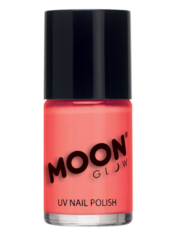 Moon Glow Pastel Neon UV Nail Polish, Pastel Coral