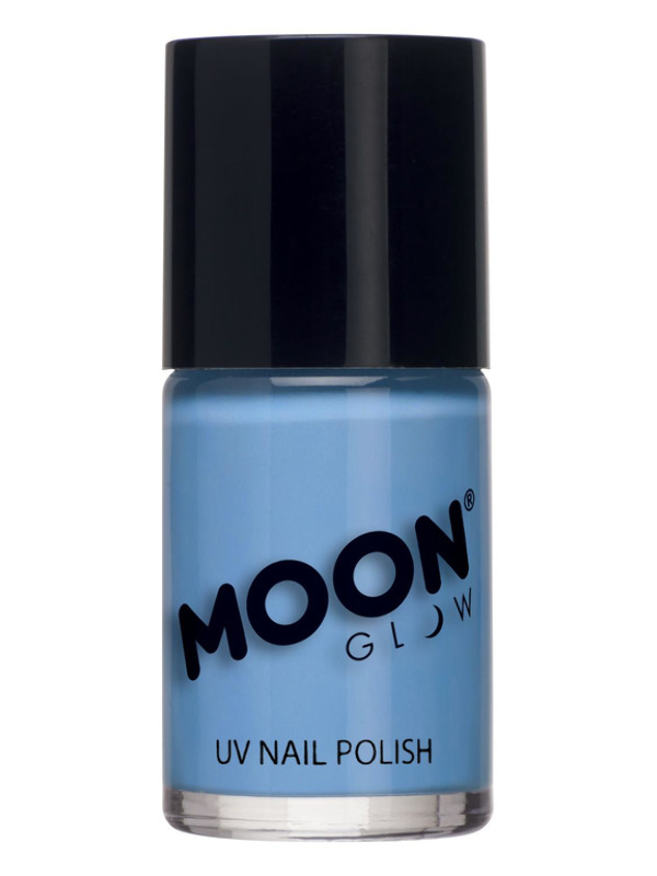 Moon Glow Pastel Neon UV Nail Polish, Pastel Blue