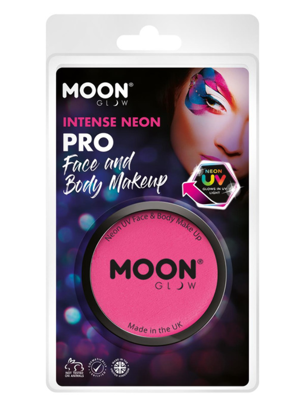 Moon Glow Pro Intense Neon UV Cake Pot, Hot Pink