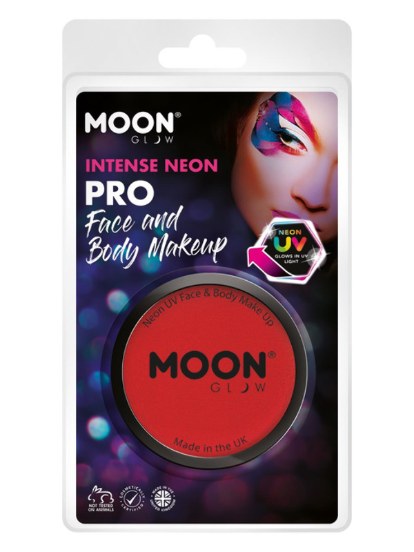 Moon Glow Pro Intense Neon UV Cake Pot, Red