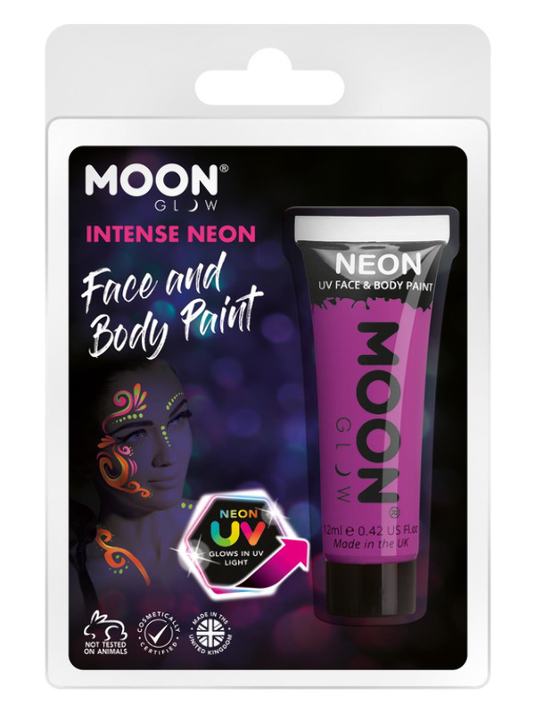 Moon Glow Intense Neon UV Face Paint, Purple