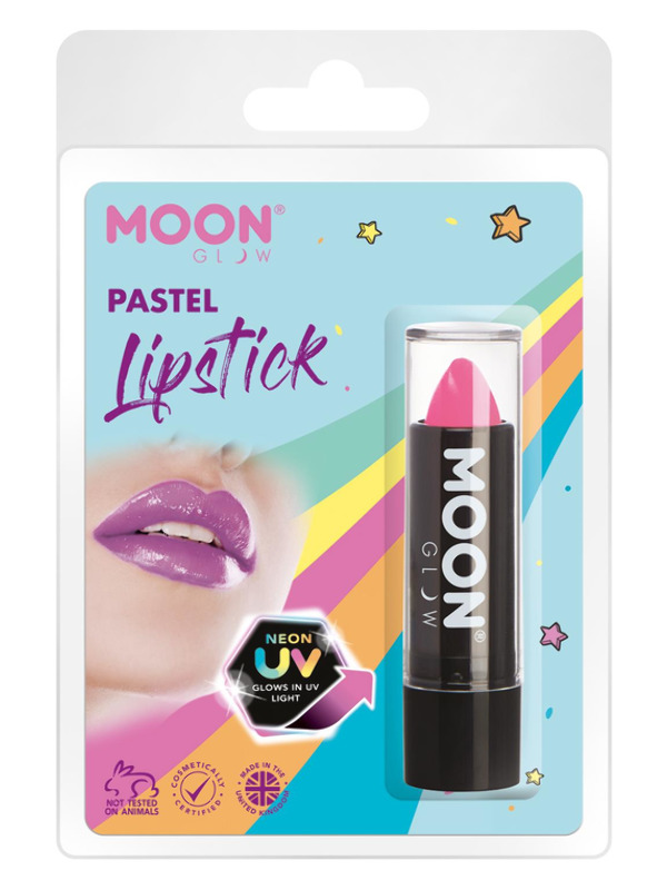 Moon Glow Pastel Neon UV Lipstick, Pastel Pink