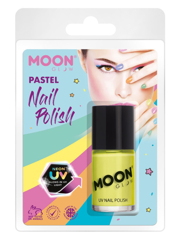 Moon Glow Pastel Neon UV Nail Polish, Yellow