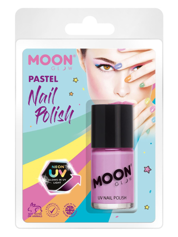 Moon Glow Pastel Neon UV Nail Polish, Lilac