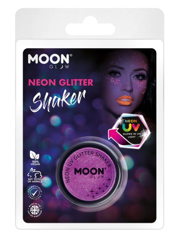 Moon Glow - Neon UV Glitter Shaker, Purple