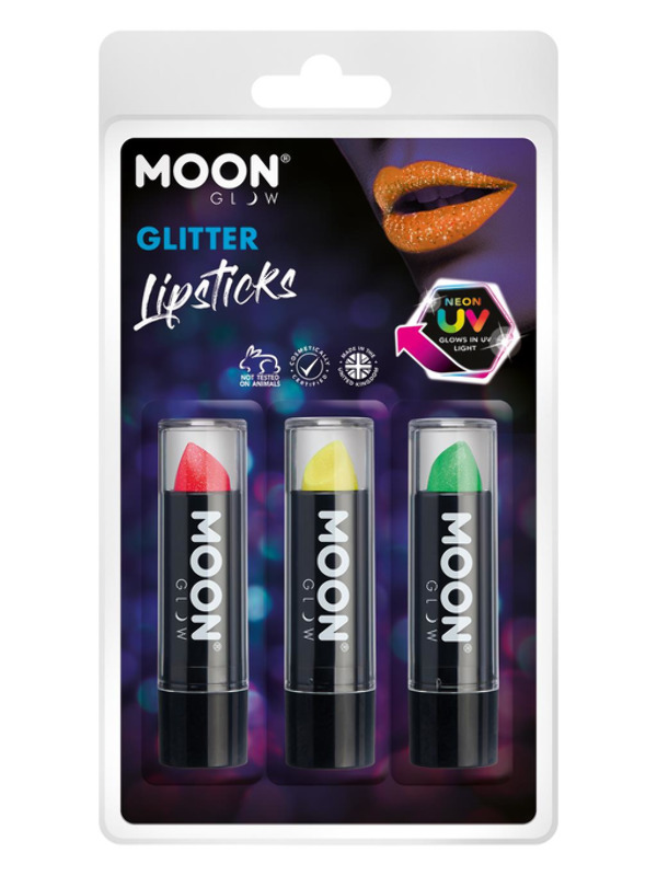 Moon Glow - Neon UV Glitter Lipstick,