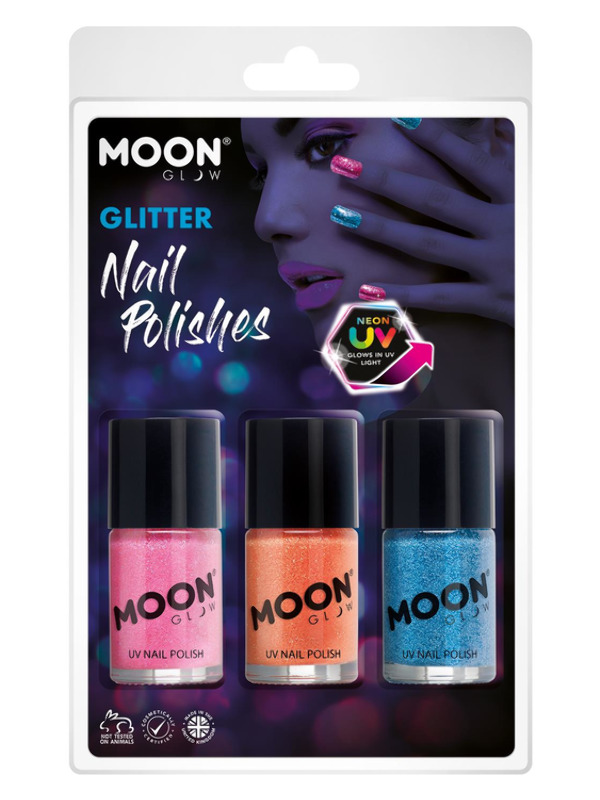 Moon Glow - Neon UV Glitter Nail Polish,