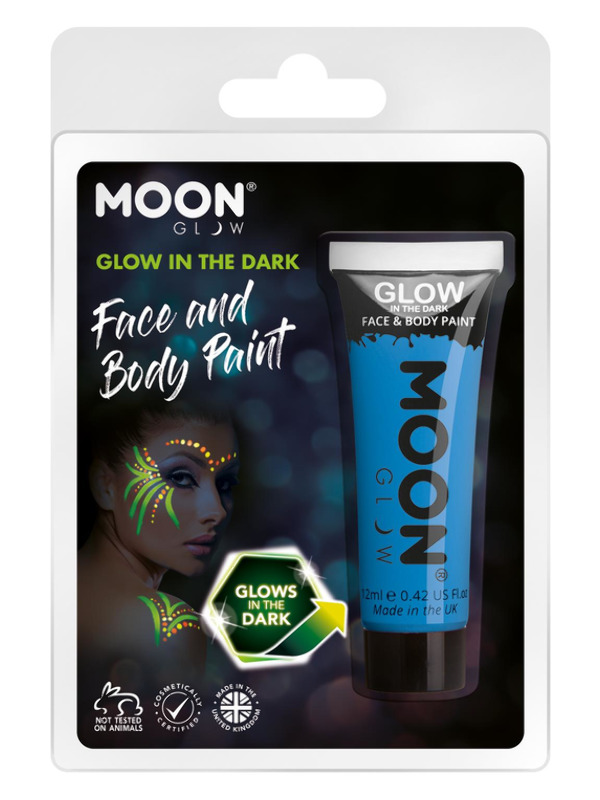 Moon Glow - Glow in the Dark Face Paint, Blue