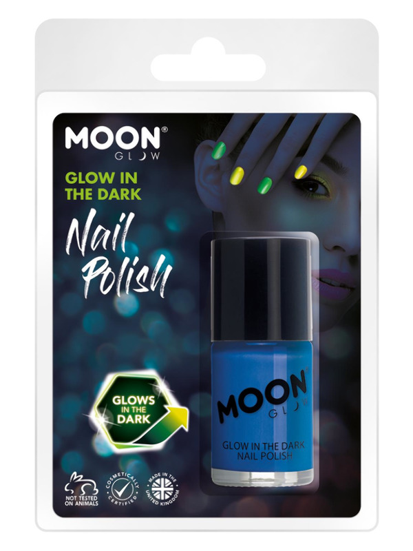 Moon Glow - Glow in the Dark Nail Polish, Blue