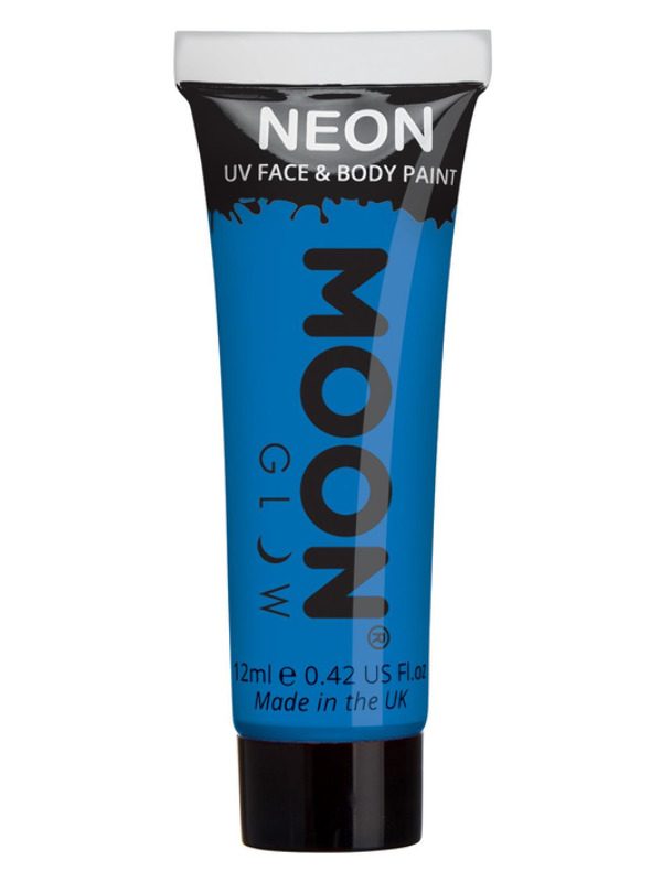 Moon Glow Intense Neon UV Face Paint, Blue