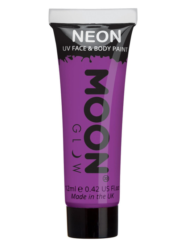 Moon Glow Intense Neon UV Face Paint, Purple