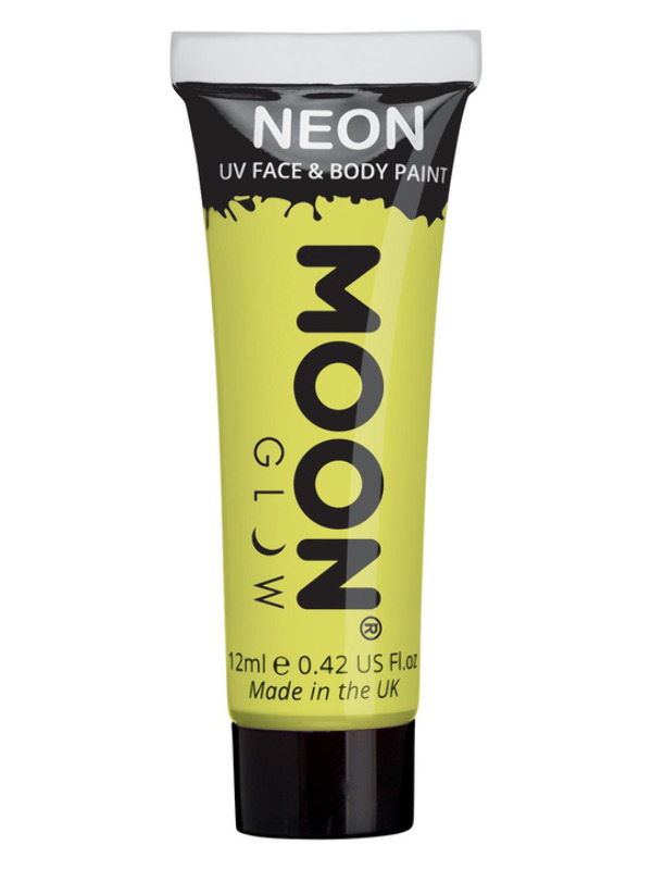 Moon Glow Pastel Neon UV Face Paint, Yellow