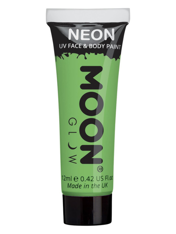 Moon Glow Pastel Neon UV Face Paint, Pastel Green