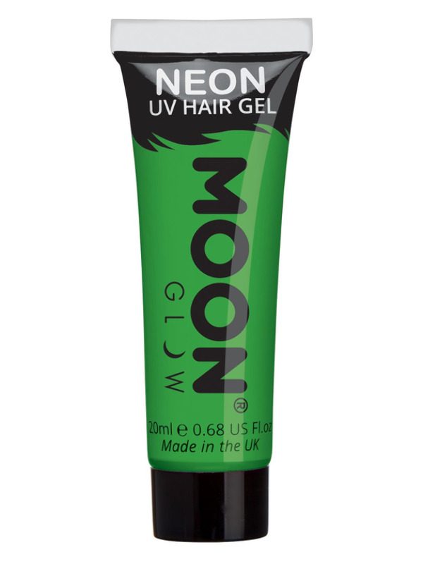 Moon Glow Intense Neon UV Hair Gel, Green