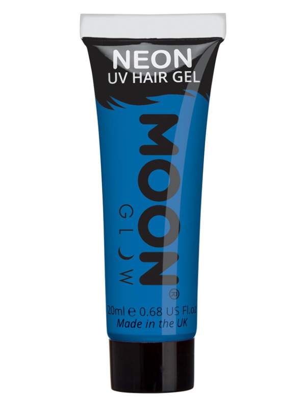 Moon Glow Intense Neon UV Hair Gel, Blue