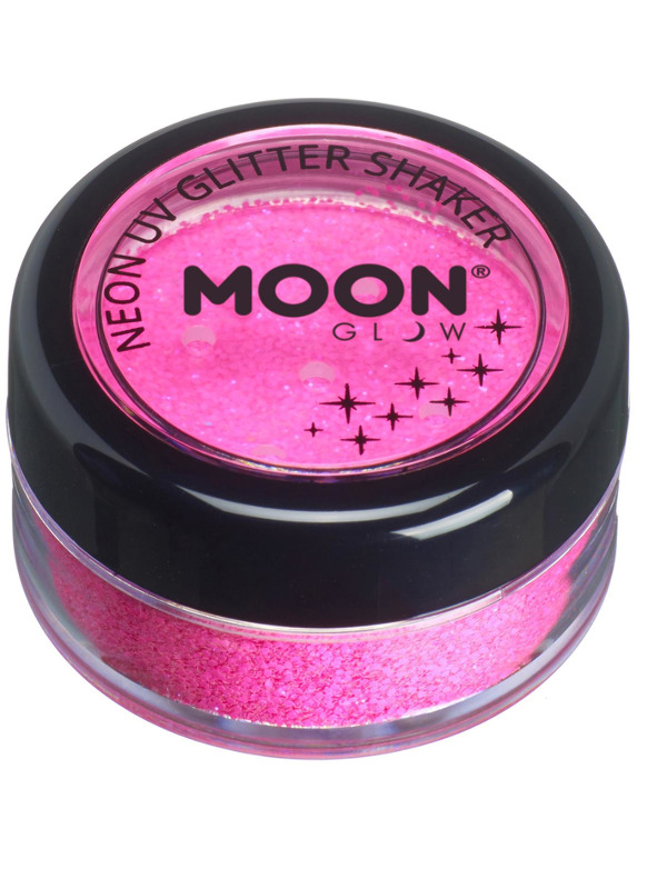 Moon Glow - Neon UV Glitter Shaker, Pink