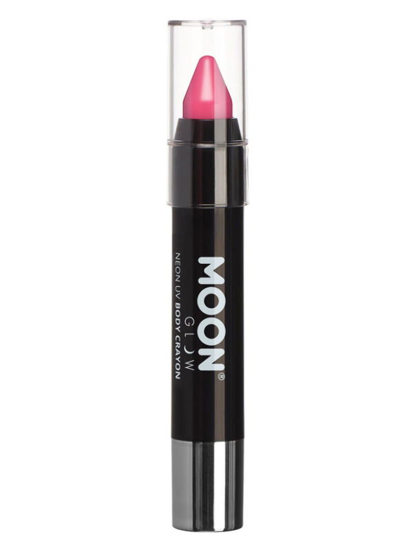 Moon Glow Intense Neon UV Body Crayons, Hot Pink