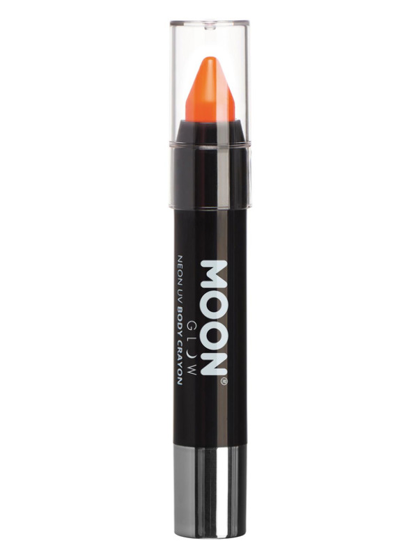 Moon Glow Pastel Neon UV Body Crayons, Orange