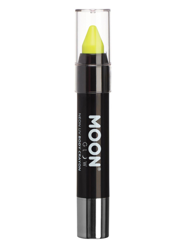 Moon Glow Pastel Neon UV Body Crayons, Yellow