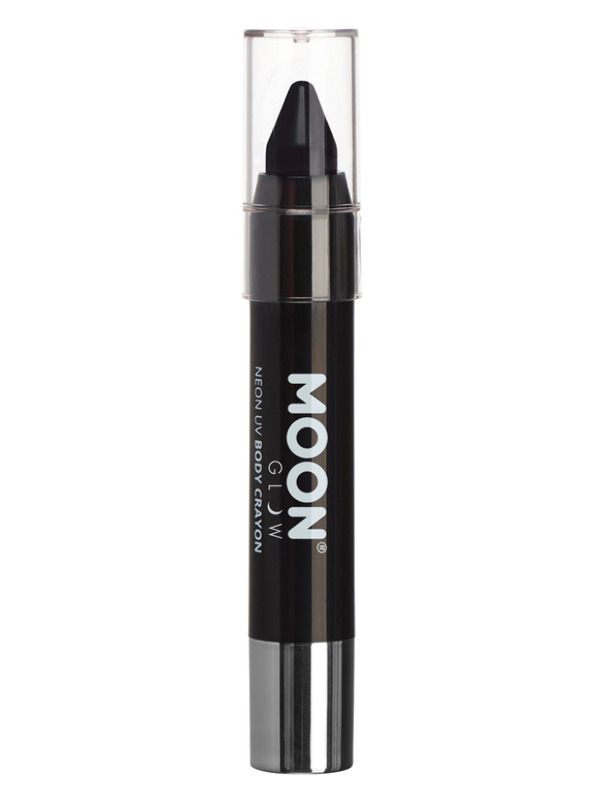 Moon Glow Pastel Neon UV Body Crayons, Black