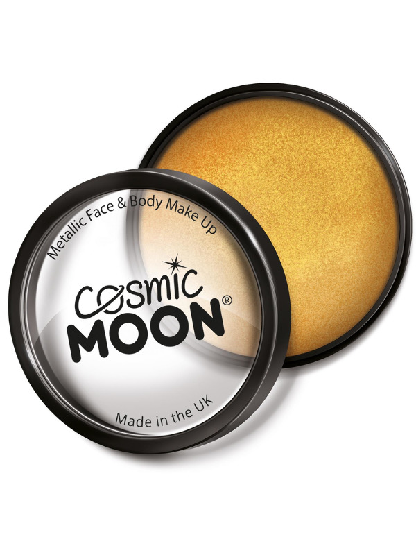 Cosmic Moon Metallic Pro Face Paint Cake Pots, Gol