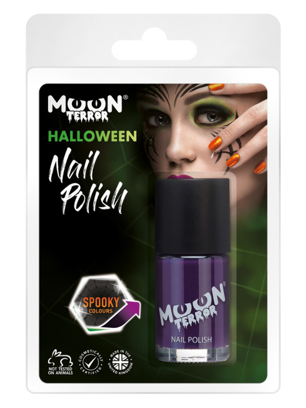 Moon Terror Halloween Nail Polish, Purple