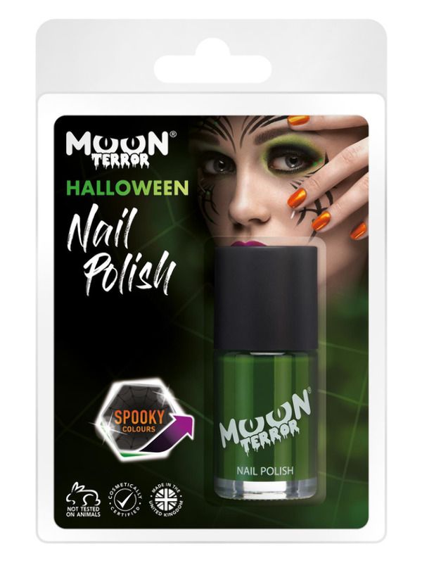 Moon Terror Halloween Nail Polish, Green